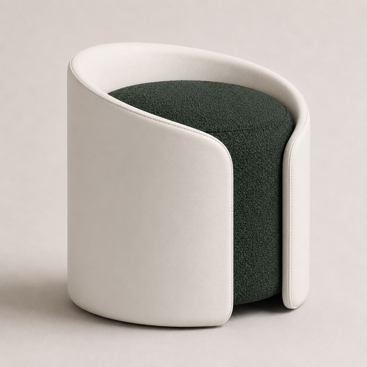 SofaVogue Eclipse Ottoman - dark green